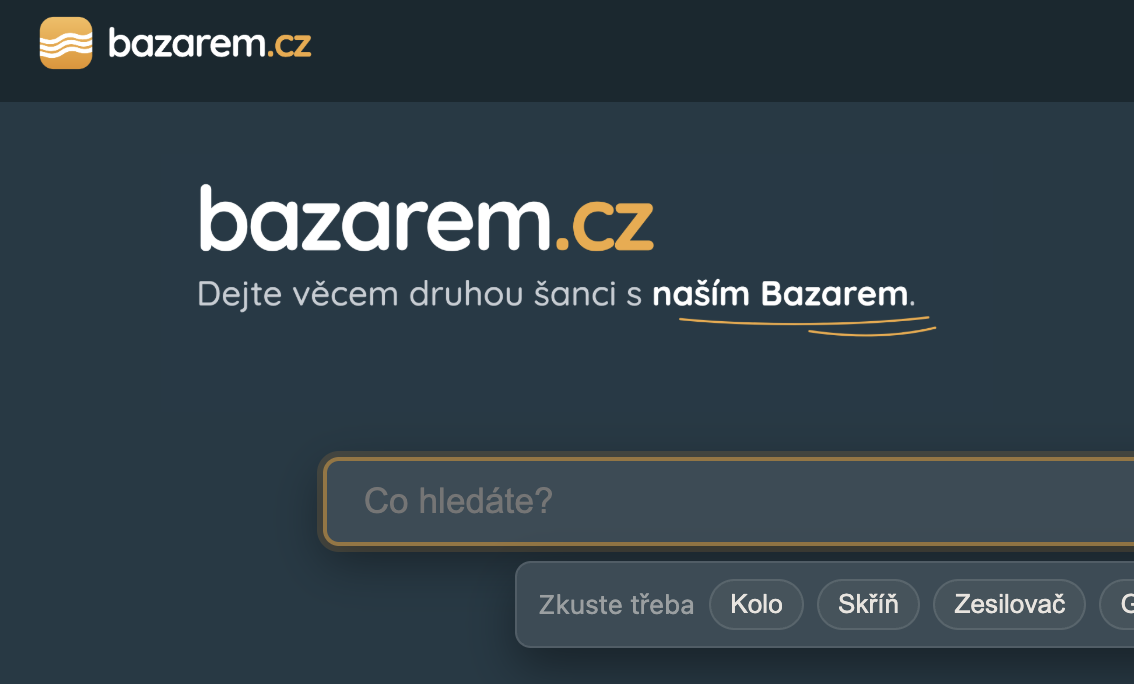 Bazarem.cz v tmavém režimu